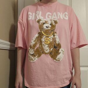 Girl Gang Teddy Bear Tunic Top